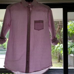 Jcrew for crewcuts size 14 gingham full button top